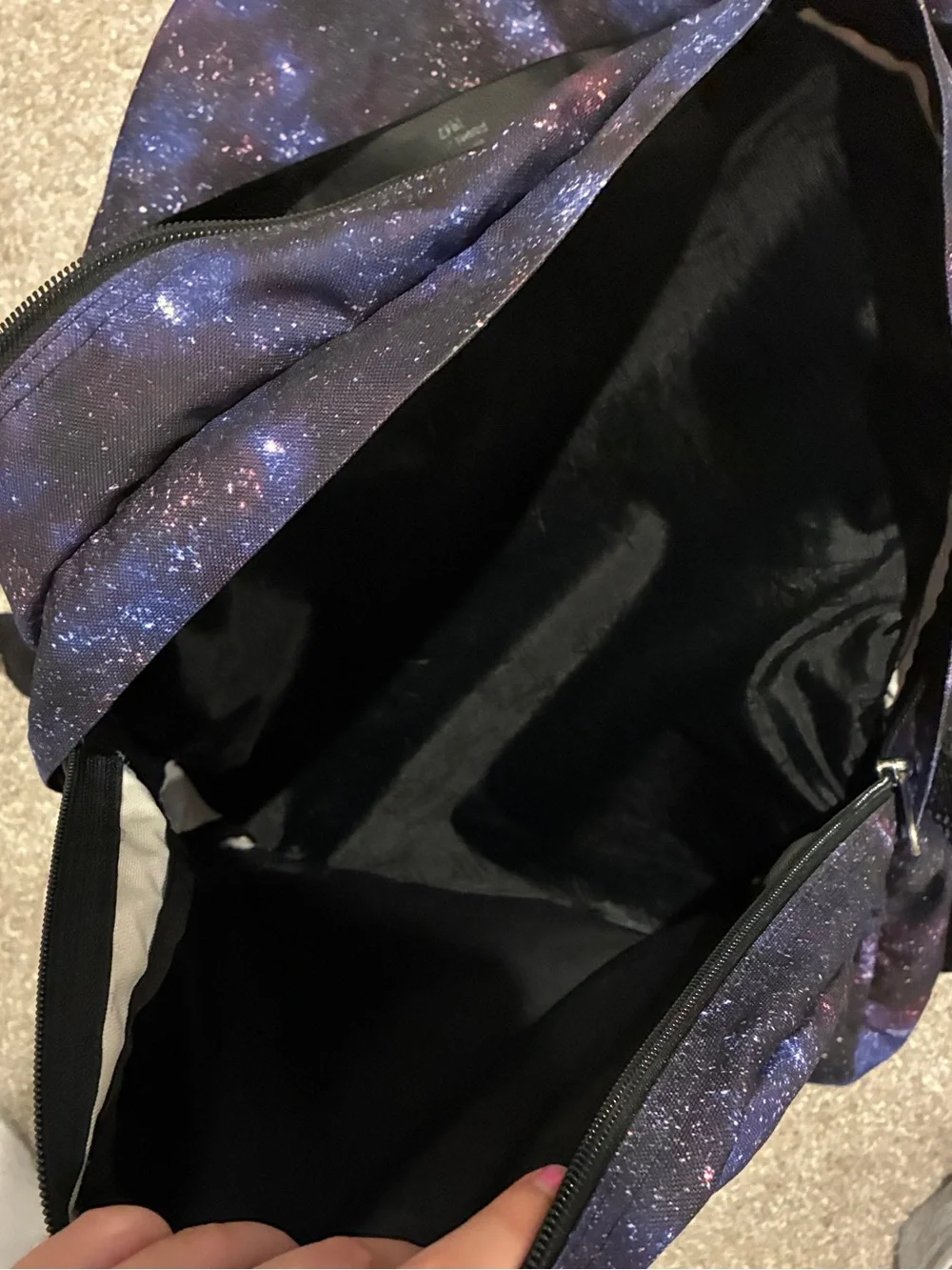 JanSport Galaxy Print Backpack - Purple/Blue No dust No sign of wear but used